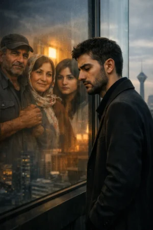 پشتِ سرِ من خانه ایستاده بود